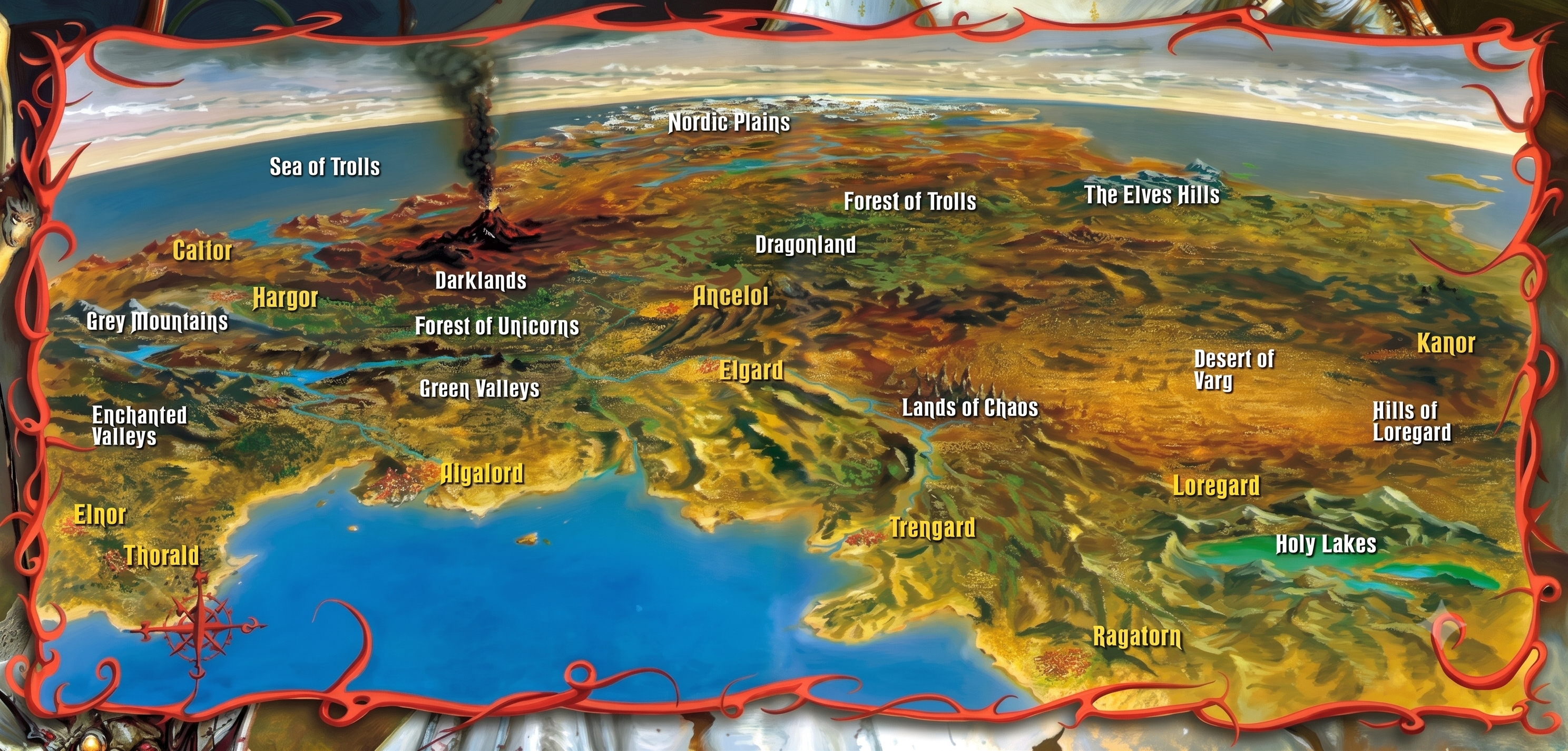 Mapa das Terras Encantadas